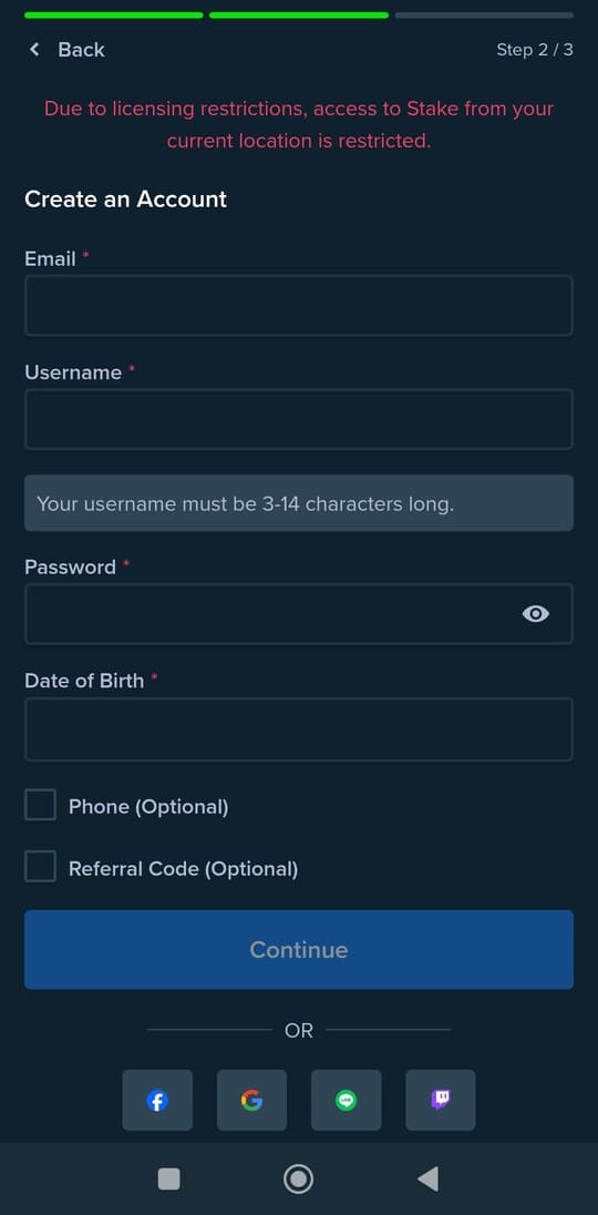 Page des promos avec pack de bienvenue